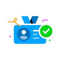 registration successful, account successfully created concept illustration flat design vector. simple modern graphic element for landing page ui, infographic, icon vector