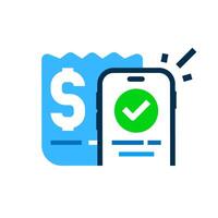 Easy to pay, Mobile Payment with smartphone concept illustration flat design vector. simple modern graphic element ui, infographic, icon vector