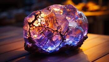 AI generated Bright gemstone collection amethyst, quartz, opal nature vibrant beauty generated by AI photo