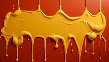 AI generated Abstract liquid paint pouring, vibrant colors flowing, creating a beautiful backdrop generated by AI photo