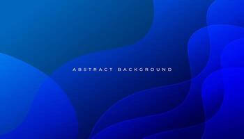 Modern blue background with gradient dynamic shapes vector