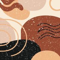 abstract Minimalist backgrounds. Hand drawn various shapes and doodle objects. Contemporary modern trendy vector illustrations. Every background is isolated.