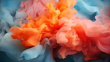 AI generated Abstract colors in motion create a vibrant, futuristic underwater fantasy generated by AI photo