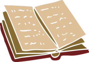 livro de leitura de doodle de desenho animado png