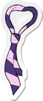 adesivo di una cravatta da cartone animato png