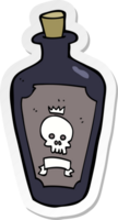 sticker of a cartoon poison png