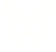 dibujo de tiza de reloj despertador png