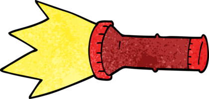 cartoon doodle electric torch png