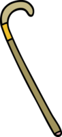 cartoon doodle walking stick png