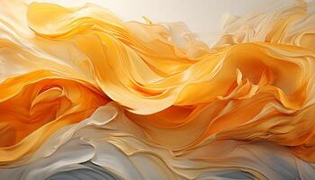 AI generated Abstract silk textile pattern in vibrant colors flowing smoothly generated by AI photo