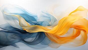 AI generated Abstract background with smooth, flowing wave pattern in vibrant colors generated by AI photo