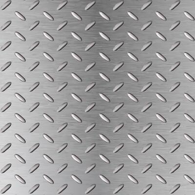 3d realistic vector iluustration. Metal floor. Still thread.