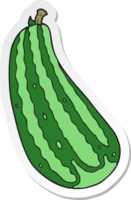 sticker of a cartoon marrow png