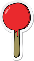 sticker of a cartoon lollipop png