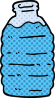 comic book style cartoon water bottle png