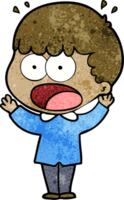 cartoon shocked man png