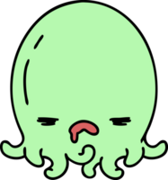 Cartoon eines wütenden Oktopus png