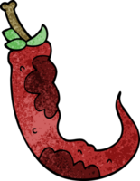 cartoon doodle red hot chilli pepper png