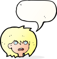 cartoon shocked expression  with speech bubble png