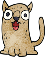 dessin animé doodle chat drôle png