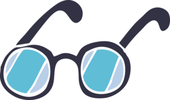 lunettes de griffonnage de dessin animé png