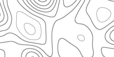 Background of the topographic map. Elevation contouring outline cartography texture. Geographic abstract grid. Futuristic wireframe landscape background. black and white seamless pattern vector