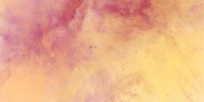 Watercolor background with space. Colorful watercolor grunge texture. Abstract yellow and red background vector