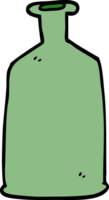 Cartoon-Doodle grüne Flasche png