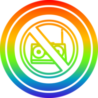 no music circular in rainbow spectrum png