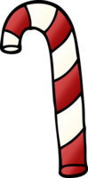 cartoon doodle striped candy cane png