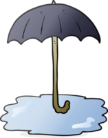 cartoon wet umbrella png