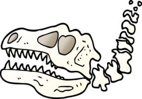 png gradient illustration cartoon dinosaur bones