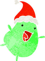 desenho retrô de natal de feijão kawaii png