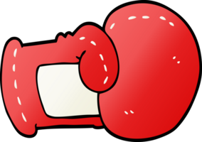 luva de boxe de desenho animado png