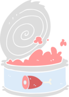 flat color style cartoon canned food png