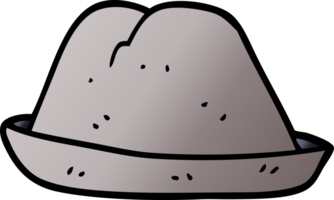 sombrero de garabato de dibujos animados png