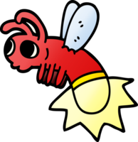 cartoon doodle lightning bug png