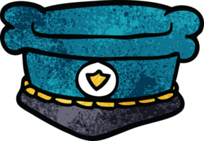 chapéu de polícia de desenho animado png