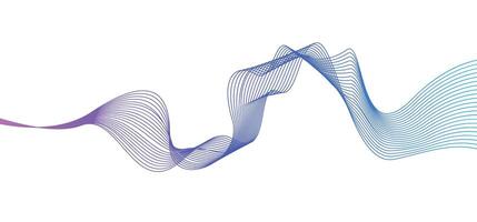 abstract line wavy curve colorful background line pattern vector