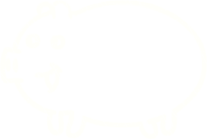 desenho de giz de porco png