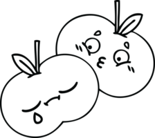 line drawing cartoon apples png