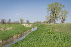 irrigation ditch in  Loess Bluffs National Wildlife Refuge, Missouri photo