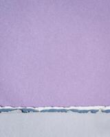 abstract paper landscape in pink and blue pastel tones - collection of handmade rag papers photo