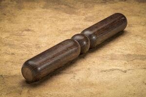 Tai Chi bang, ruler or wand - tool used in the practice of Tai Chi, a Chinese martial art and form of exercise. photo