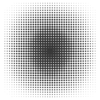 ai généré silhouette de demi-teinte dégradés avec à la perfection rond noir Couleur seulement png