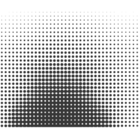 AI generated Silhouette of Halftone gradients with perfectly round black color only png