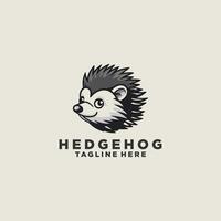 AI generated Vector hedgehog or forest animal logo design.