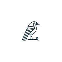 AI generated Egyptian god horus logo icon design. elegant luxury flat vector. vector