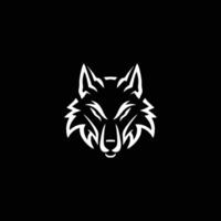 AI generated Luxury wolf head logo template mascot symbolabstract for Vector Vintage Design Element