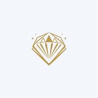 AI generated Diamond logo design stylish diamond success company icon vector